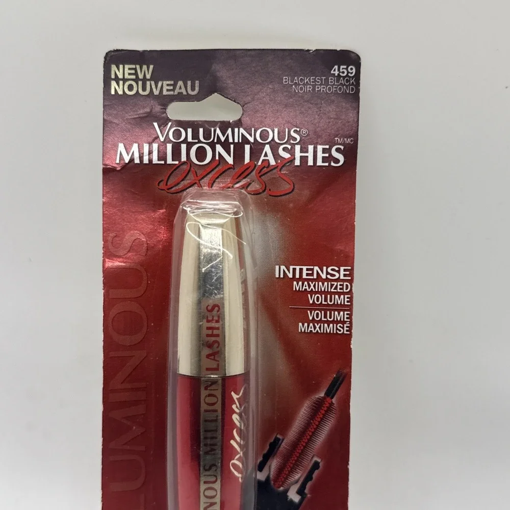L'Oreal Paris Voluminous Million Lashes Excess 459 Blackest Black Mascara RARE